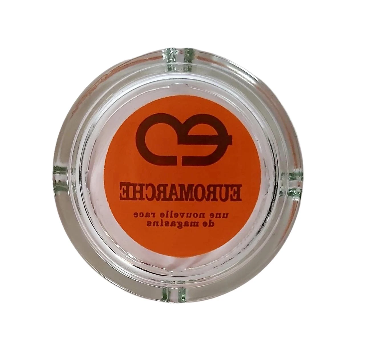 Euromarché – Vintage Rare Glass Promotional Ashtray 1970s – photo 3